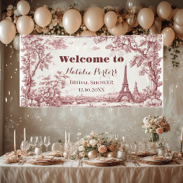 Miss to Mrs Bridal Shower Paris French Country Spandoek