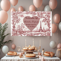 Miss to Mrs Bridal Shower Paris French Country Spandoek