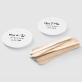 Miss to Mrs bridal shower stylish simple add name  Handwaaier (Niet-gemonteerd)