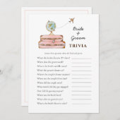 Miss to Mrs Bruiloft Trivia-spellen Kaart (Voorkant / Achterkant)