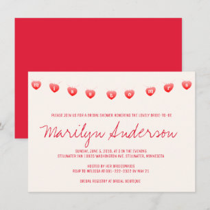 Miss To Mrs Bunting Banner Vrijgezellenfeest nodig Kaart