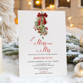 Miss to Mrs Mistletoe Christmas Bridal Shower Kaart