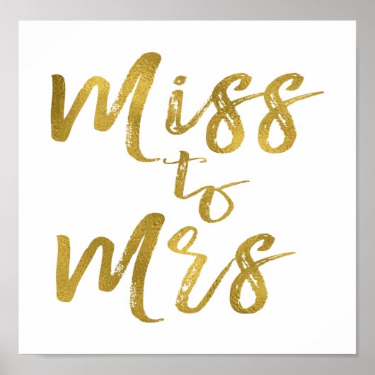 Miss to Mrs Vrijgezellenfeest Poster Banner (Voorkant)