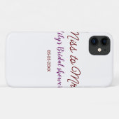 Miss to Mrs vrijgezellenfeest Voeg naam toe datum  Case-Mate iPhone Case (Achterkant (horizontaal))