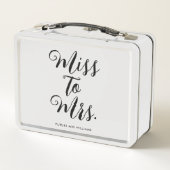 Miss tot Mrs Moderne Bruidsuitnodiging Bachelorett (Achterkant)