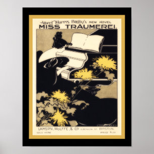 Miss Traumerei 1895 Art Nieuw Poster