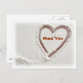 Miss U Briefkaart (Voorkant / Achterkant)