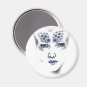 Miss Universe geweldige Alien Woman Originele Kuns Magneet (Voorkant / Achterkant)