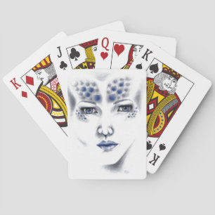 Miss Universe Mooie Buitenaardse Vrouw Originele K Pokerkaarten