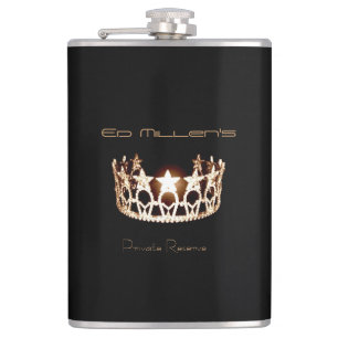 Miss USA America Style Crown Flask Custom Name Heupfles