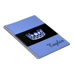 Miss USA Blue Crown Notitieboek - Aangepaste naam