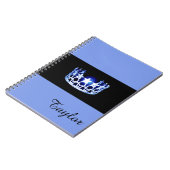 Miss USA Blue Crown Notitieboek - Aangepaste naam (Linkerzijde)