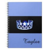 Miss USA Blue Crown Notitieboek - Aangepaste naam (Voorkant)