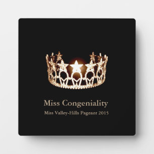Miss USA Gold Crown Awards Plaque