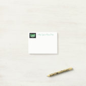 Miss USA Green Crown Post-it Notes (Sur un bureau)