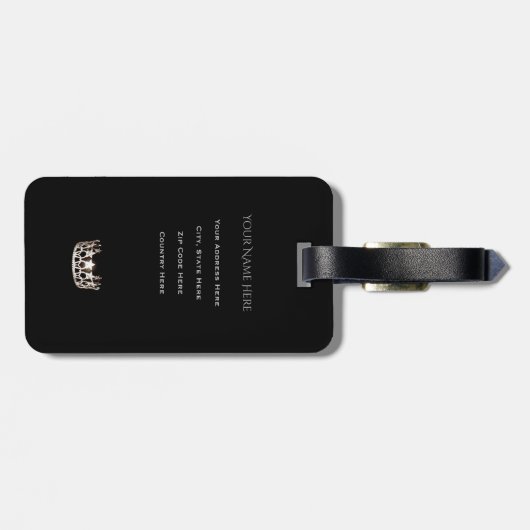 Miss USA Silver Crown Bagagelabel-Vertical Bagagelabel (Achterkant horizontaal)