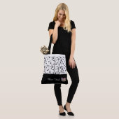 Miss USA Silver Crown Canvas tas-BLK Scroll Tote Bag (Op model)