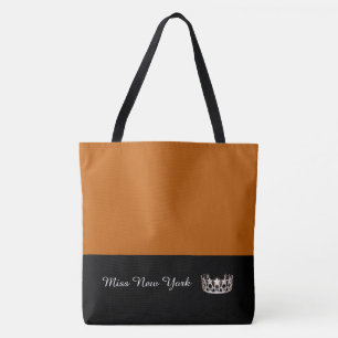 Miss USA Silver Crown Canvas tas-LRGE Pumpkin Tote Bag