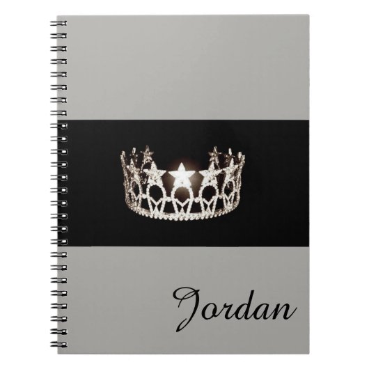 Miss USA Silver Crown Carnet Nom personnalisé (Devant)