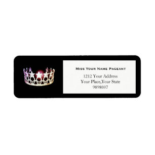Miss USA Silver Crown Retours Adresse Étiquettes