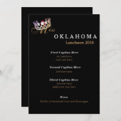 Miss USA stijl Black Shimmer Luncheon Programma Ka (Voorkant / Achterkant)