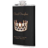 Miss USA stijl Crown Flask Custom Naam Heupfles (Links)