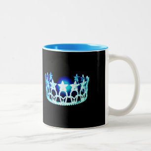 Miss USA style Aqua Turquoise Crown Mok