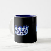 Miss USA style Blue Crown Mug (Devant gauche)
