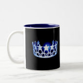 Miss USA style Blue Crown Mug (Gauche)