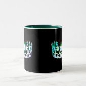 Miss USA style Green & Silver Crown Mug (Centre)