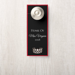 Miss USA style Pageant SLVR Affichette de porte Co