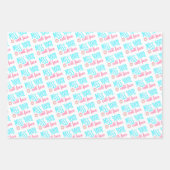 Miss Uw Kute Face Wrapping Paper Sheets (Voorkant 2)