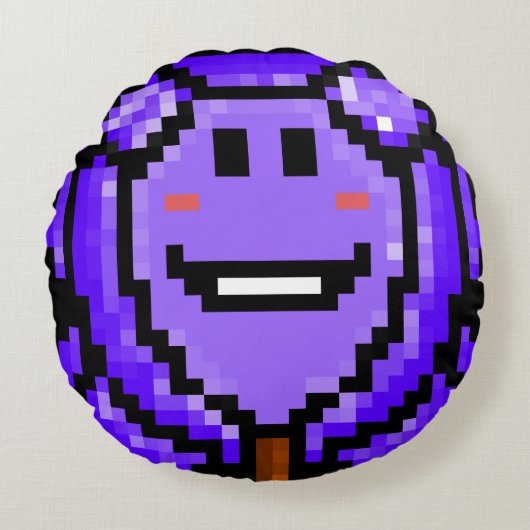 Miss Wolfy Rond Kussen (Voorkant)