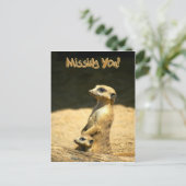 Miss You Briefkaart (Staand voorkant)
