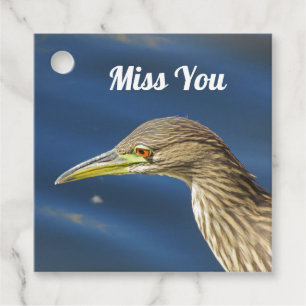 Miss You Brown Bird Long Distance Friendship Bedankjes Labels