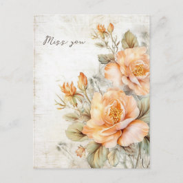 Miss you card briefkaart