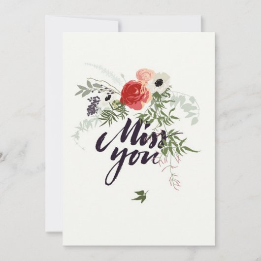Miss You Card Kaart (Voorkant)