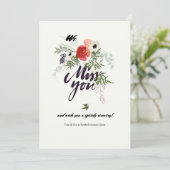 Miss You Get Good Wenskaart (Staand voorkant)