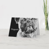 Miss You Grumpy Smug Pug Dog Kaart (Voorkant)