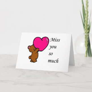 Miss you kaart