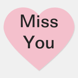"Miss You" Stickers te gebruiken op kaarten of der