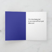 Miss You Wenskaart Kaart (Binnen)