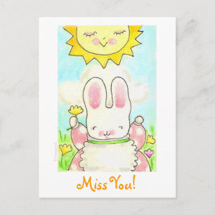 Miss You'n postkaart. Briefkaart