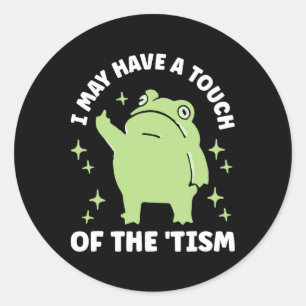 Misschien heb ik een tikje van de tijd ronde sticker