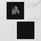 Misschien heeft God medelijden met mijn vijanden, Vierkante Visitekaartje (Voorkant / Achterkant)