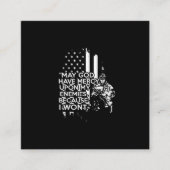 Misschien heeft God medelijden met mijn vijanden, Vierkante Visitekaartje (Voorkant)