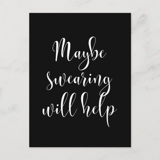 Misschien helpt het eten briefkaart (Voorkant)