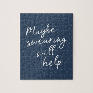 Misschien helpt het zogen de smakige Gezegde tekst Legpuzzel