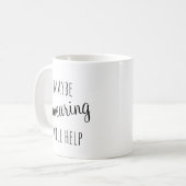 Misschien helpt Swearing de mok (Voorkant links)