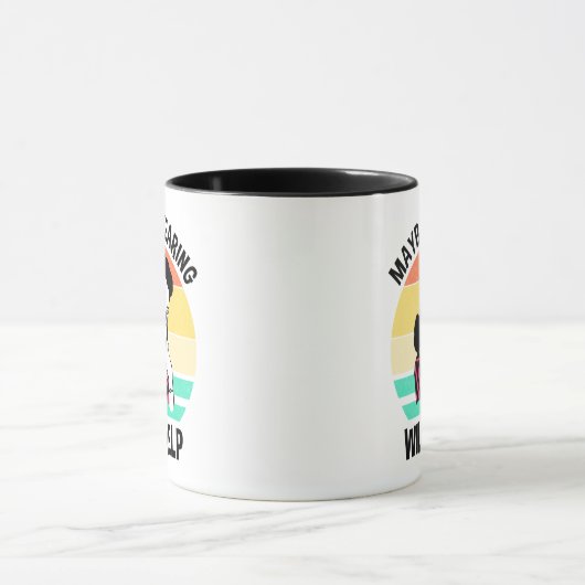 Misschien helpt Swearing Funny Sarcastic Gezegde Mok (Midden)